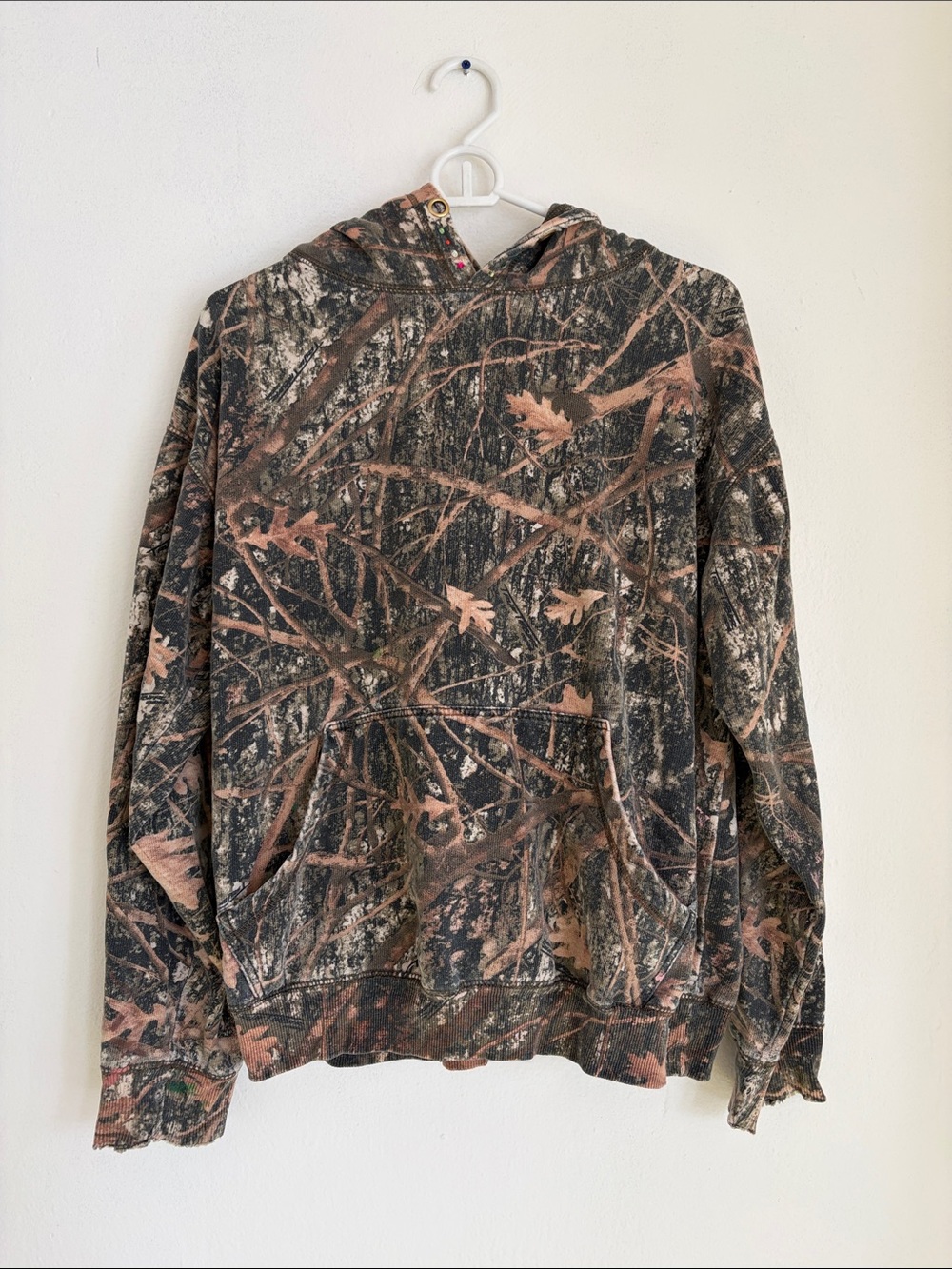 Men's Camouflage Hoodie Sweatshirt - Brown/Green Camo